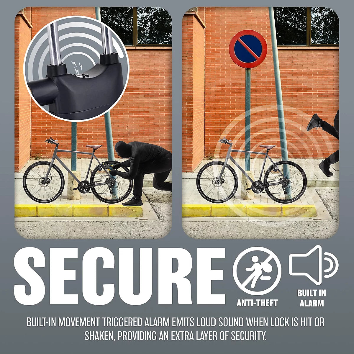 🔒 Alarm Padlock – The 24/7 Guardian for Your Bike, Gate & Home